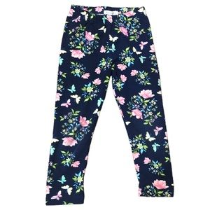 2/$7 3/$12 or 4/$15 Navy Blue Floral and Butterfly Toddler 3T Pants